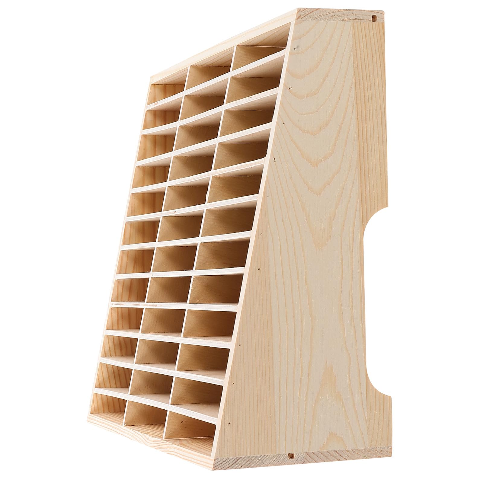 Alipis Caja de Almacenamiento de Madera con Múltiples Compartimentos para Teléfonos Móviles Organizador de Escritorio Práctico y Duradero para Aulas Oficinas y Tiendas de Telefonía