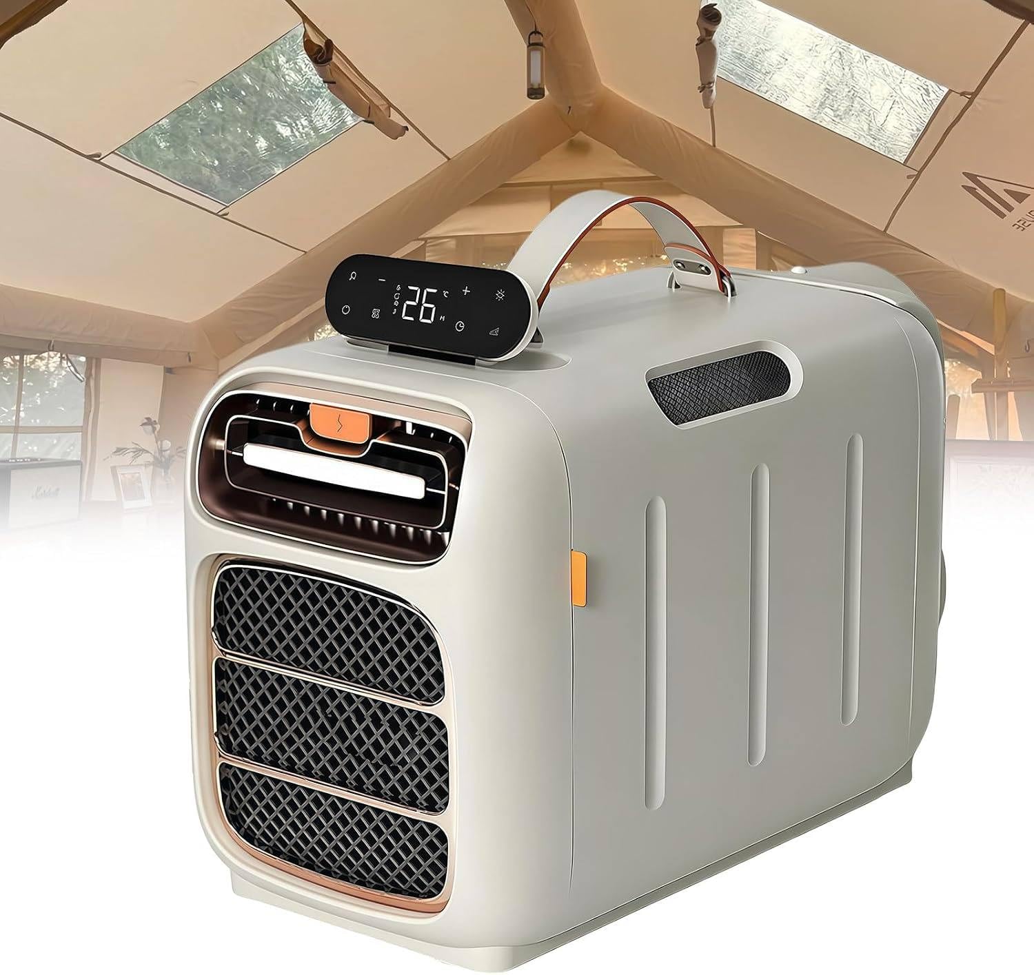 Memykoy 5121 BTU Portable Camping Air Conditioner for Tent Outdoor and Indoor Use,420W Low Power,Fast Cooling, Dehumidifier, Sleep Mode, 12H Timer, Remote Control, for Camping & Small Spaces