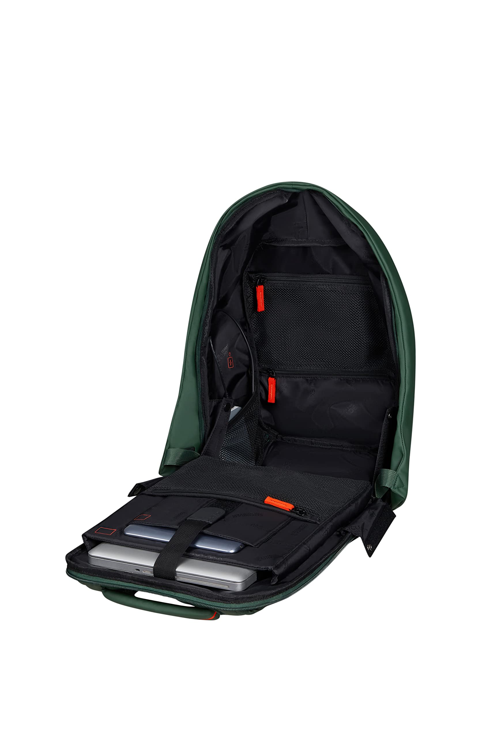 American Tourister Urban Groove UG24 - Mochila para portátil 15.6″ (55 cm) – Mochila de negocios y escolar con puerto USB, portabotellas, Smart Sleeve - 21.5L - Verde (Cool Green)
