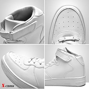 Amazon | [X-cross] クロス ハイカットスニーカー メンズ 黒