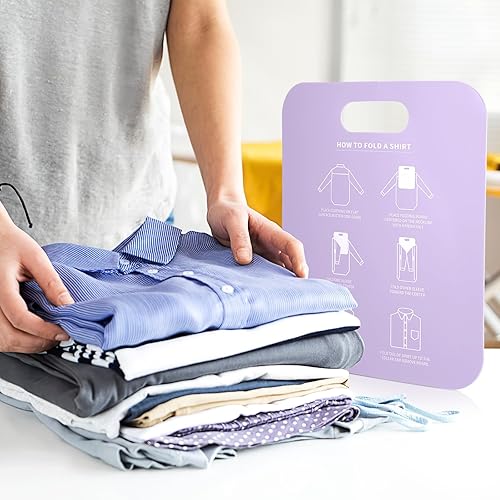 Miniatura 8 de Tabla plegable para camisas, carpeta de ropa para camisas, carpetas de ropa, herramienta plegable para lavandería, organizador de lavandería para