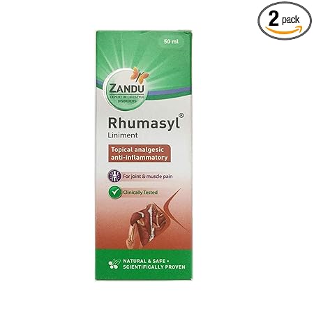 Zandu AyuHeal Rhumasyl Liniment -50 ml(Pack of 2)