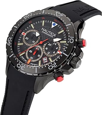 Nautica Men's NST Chronograph 49mm Watch