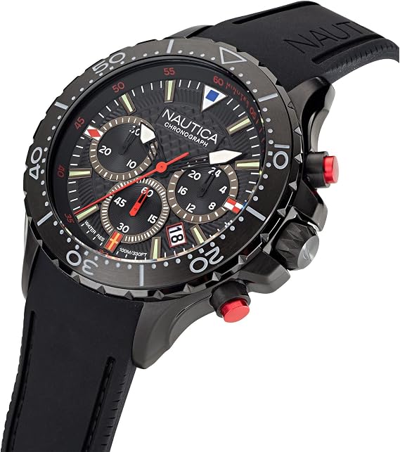 Nautica Men's NST Chronograph 49mm Watch