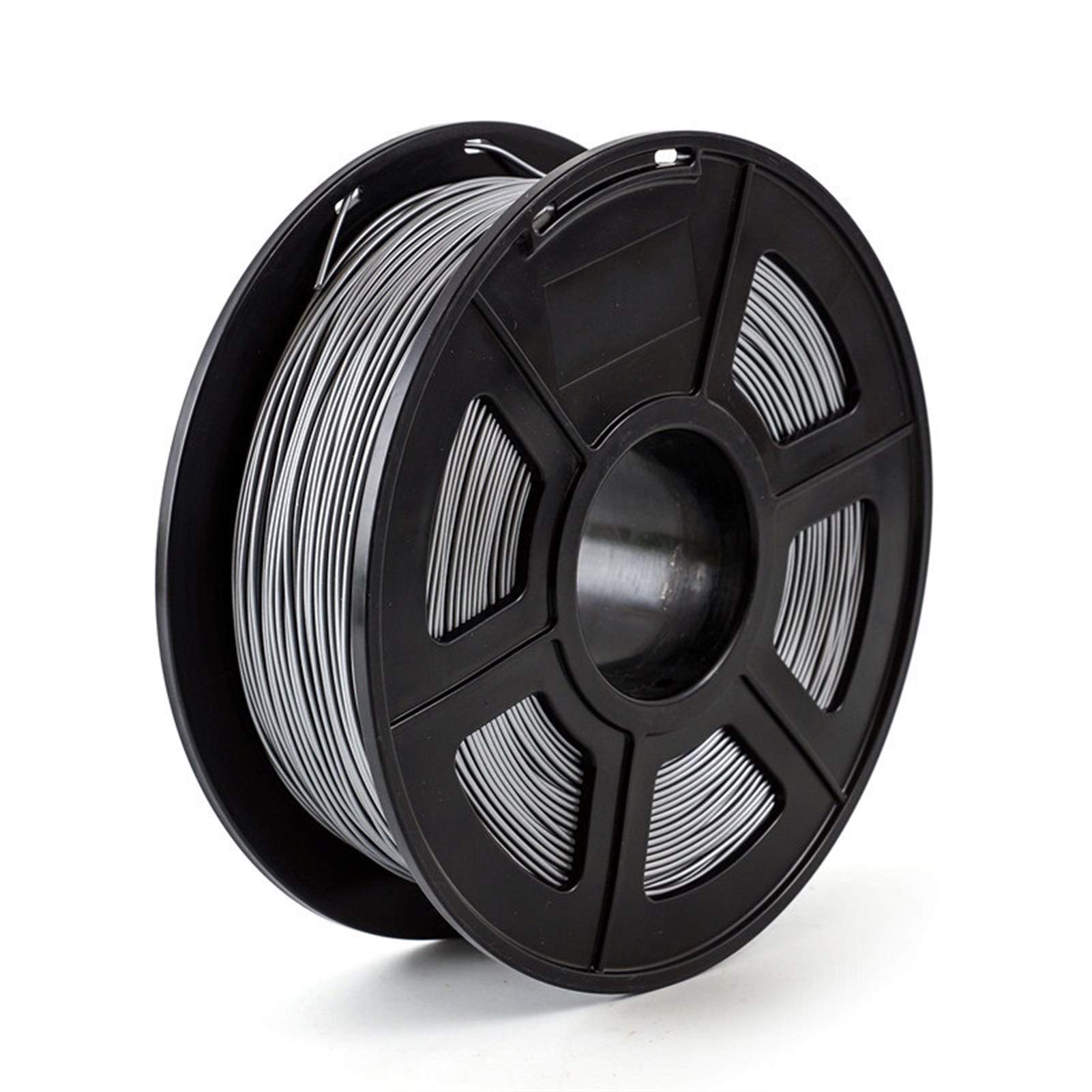 Filament do drukarki 3D, filament do drukowania 3D Filament do drukarki 3D 1,75 mm 1 kg/2,2 funta Materiał eksploatacyjny filamentu z tworzywa sztucznego do drukarki 3D (kolor: srebrny)