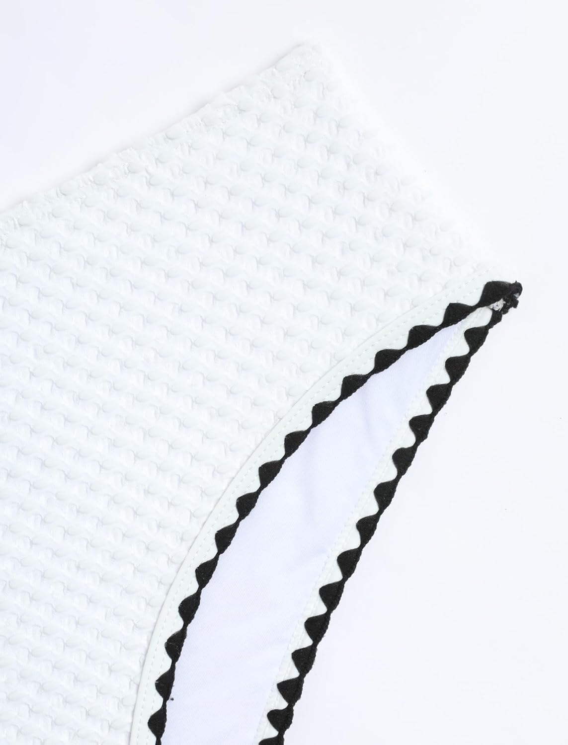 ZAFUL Women's Bandeau Tankini Swimsuit Asymmetrical Slit Bowknot String High Cut Fairyland Cheeky Bathing Suit - Image 5