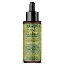 Olio Di Rosmarino Per Capelli 100ml Lozione Anticaduta e Rinforzante Capelli Stimola la Microcircolazione con Acido Ialuronico, Mentolo e Fitocheratina Rosemary Oil For Hair Growth Made In Italy
