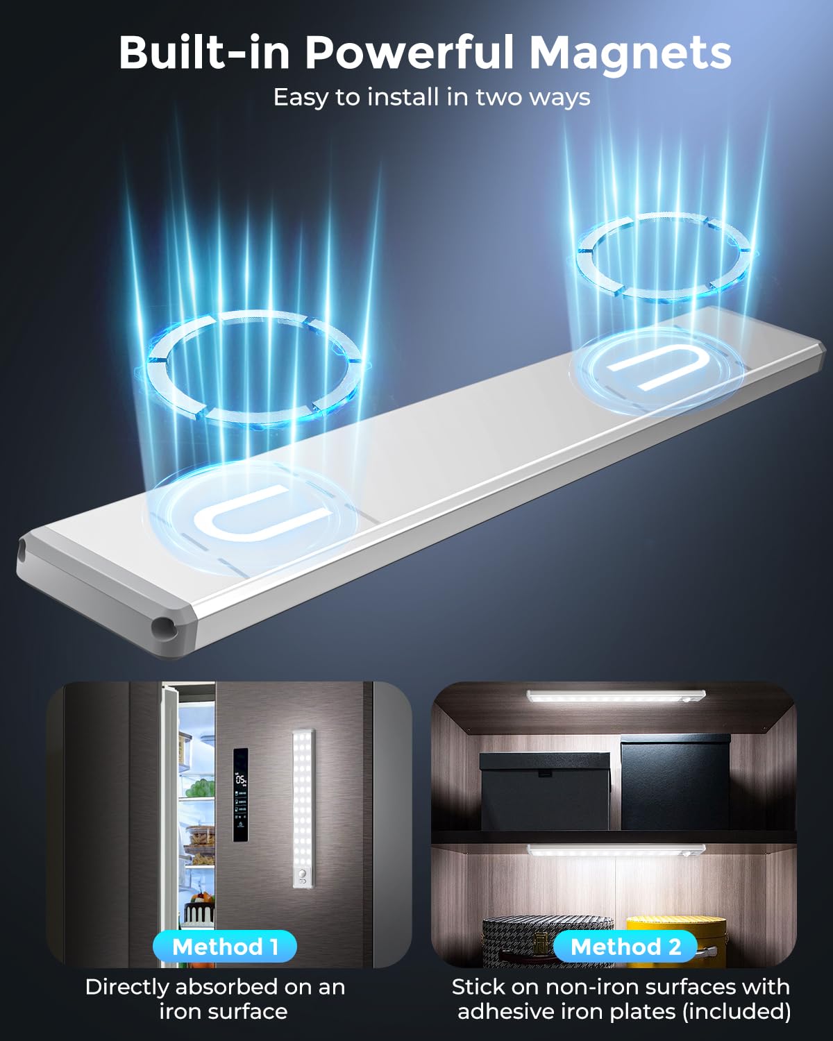 Under Cabinet Lighting - 10 5 Motion Sensor Light Indoor Magnetic Wireless Closet Lights Dimmable Led Night Light — view 7