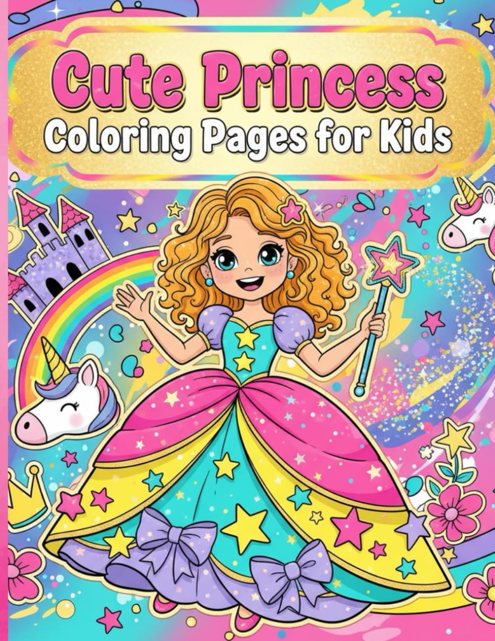 Cute Princess Coloring Pages for Kids