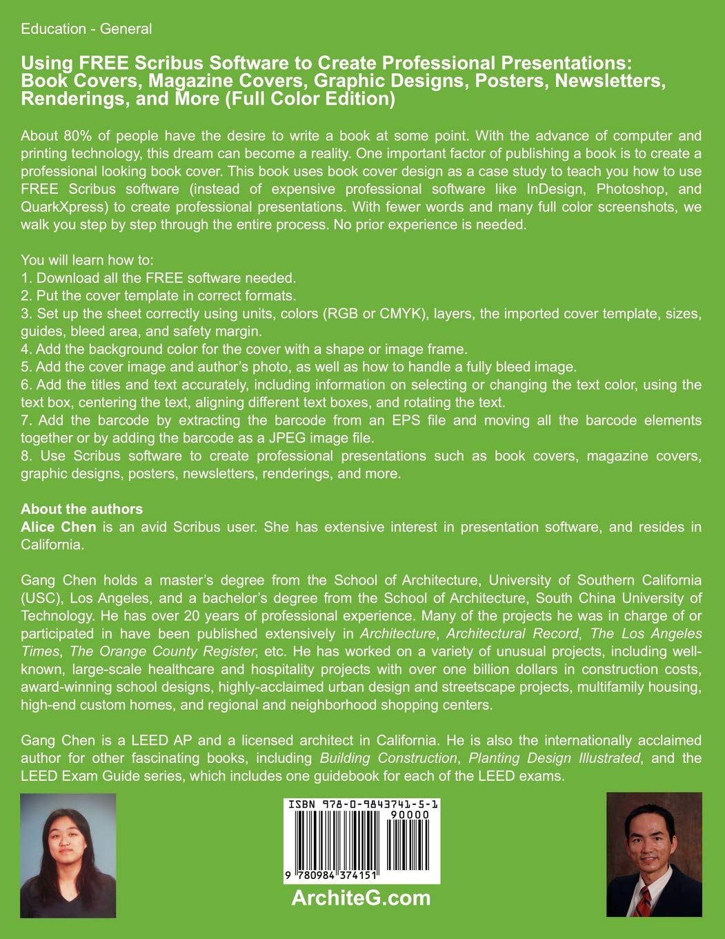 Using Free Scribus Software to Create Professional Presentations: Book Covers, Magazine Covers, Graphic Designs, Posters, Newsletters, Renderings, and