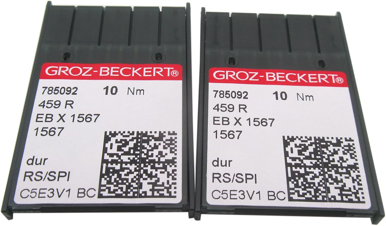 20PCS Groz-Beckert EBX1567 459R RS Point Needles in CKPSMS Clear Plastic Box Compatible with/Replacement for PFAFF Brand Success FF1,FF2 BONIS Brand A16-R RIMOLDI Brand 051,053 (Needle Size:65/16)