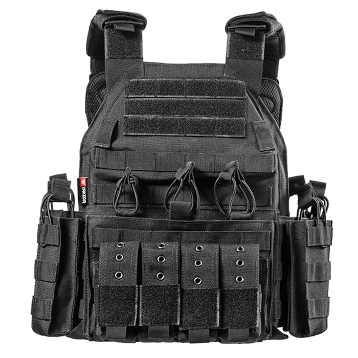 Buy WEERUN Tactical Vest Mens Military Plate Carrier Vest Adjustable