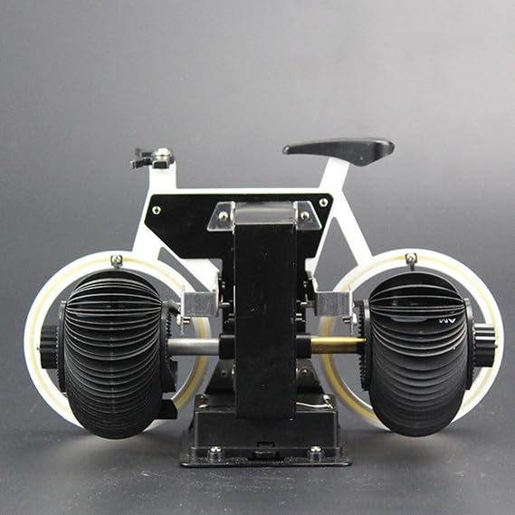 Flip Clock Bicycle Shaped Retro Flip Down Clock 12 Hour AM/PM Show Big Number Clock for Home Office Decor Green