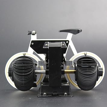 Flip Clock Bicycle Shaped Retro Flip Down Clock 12 Hour AM/PM Show Big Number Clock for Home Office Decor Green