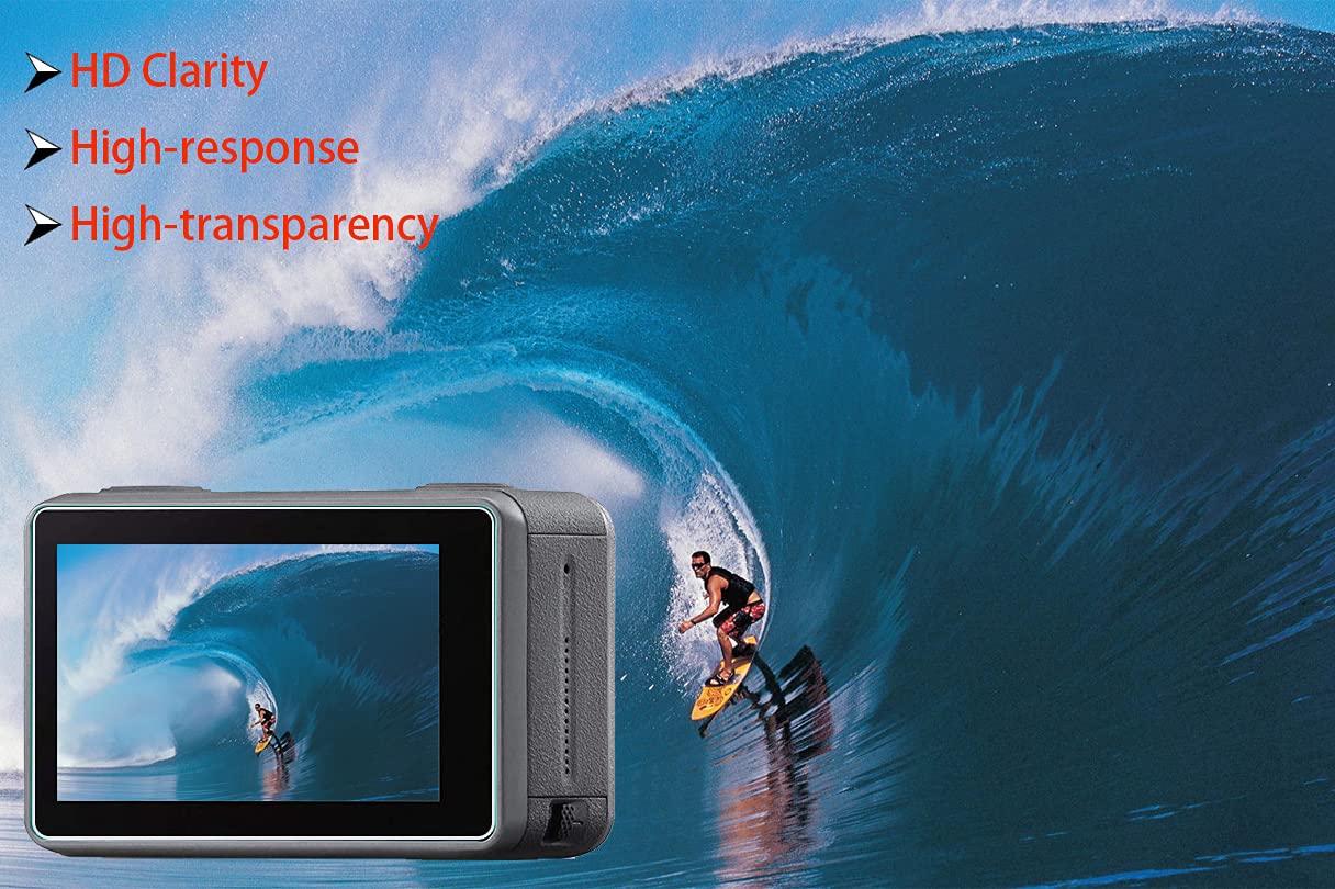 Pellicola Protettiva TELESIN AR Per DJI Osmo Action 6 – Vetro Temperato 9H Con Protezione Obiettivo, Alta Trasparenza E Kit Allineamento Facile