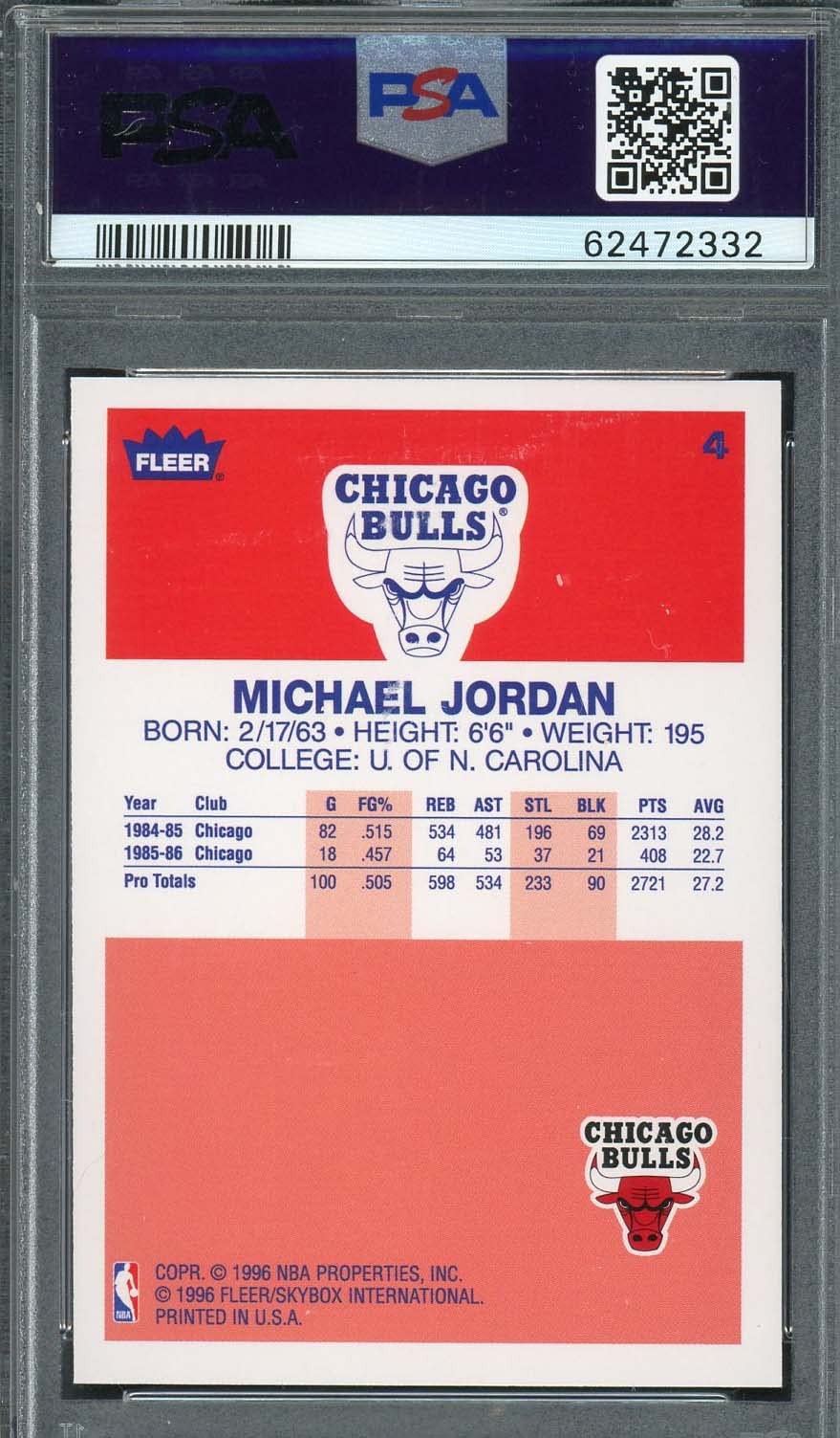 Amazon.com: Michael Jordan 1996 Fleer Decade of Excellence Amazon.com: Michael Jordan 1996 Fleer Decade of Excellence