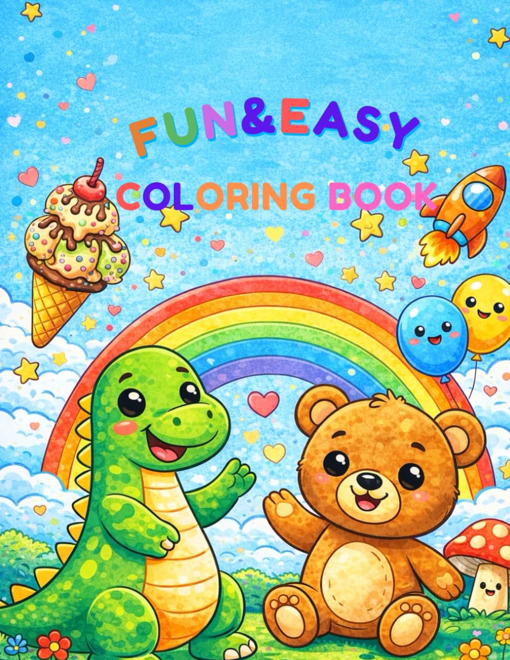 FUN&EASY COLORING BOOK: FUN&EASY COLORING BOOK