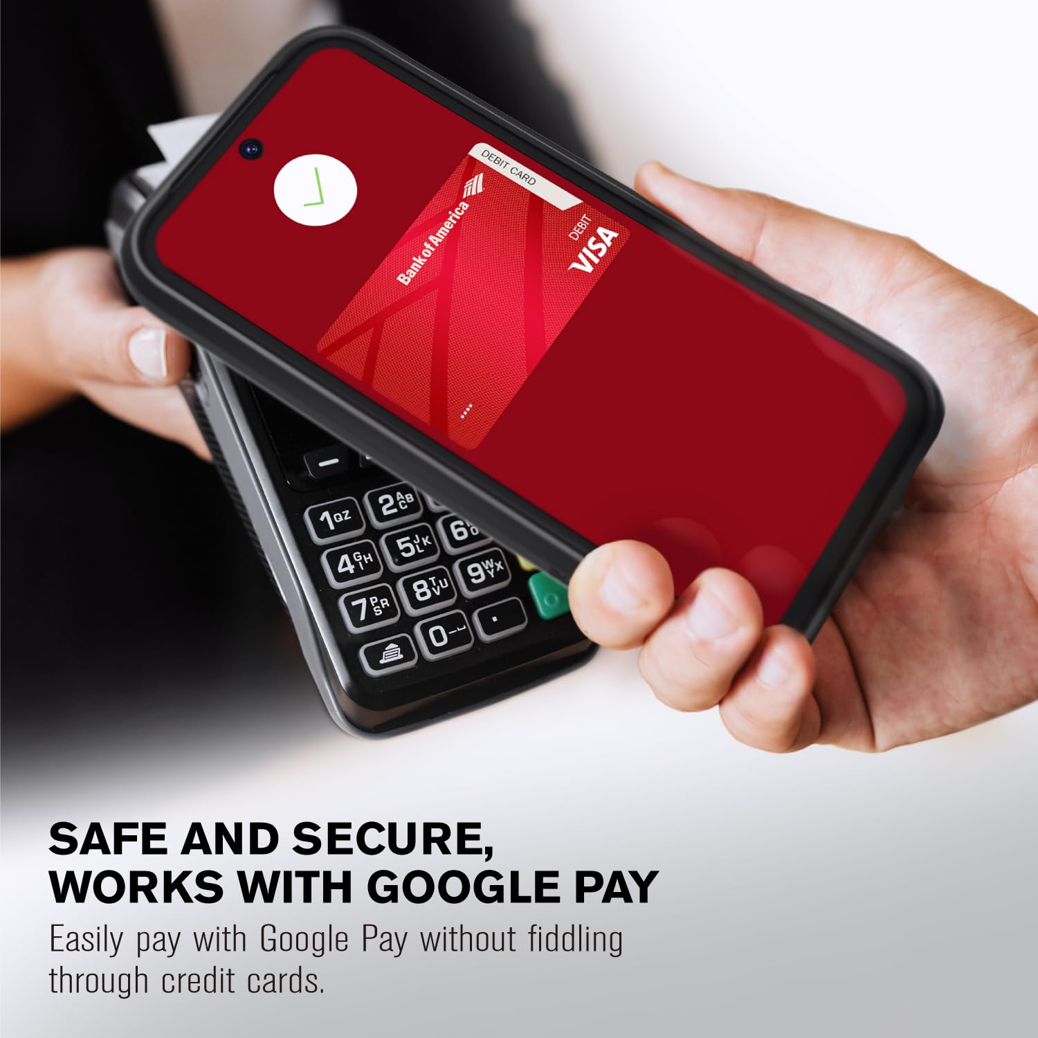 Étui Portefeuille VENA Pour Google Pixel 8 - Protection Militaire - Porte-Cartes Et Support Intégré - Noir