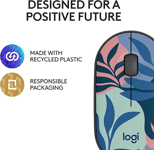 Miniatura 9 de Logitech Ratón inalámbrico M340 con impresiones de edición limitada, receptor USB y clics silenciosos, mouse inalámbrico portátil para computadora