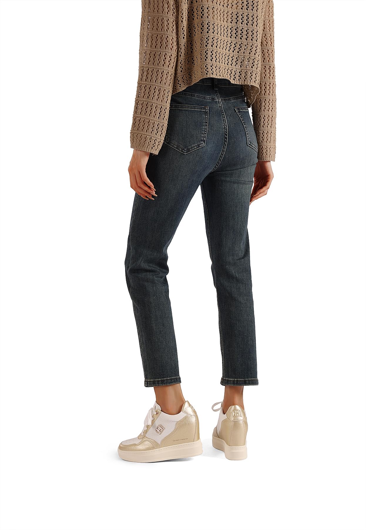 QUEEN HELENA Sneakers Alte con Zeppa Donna X34-42