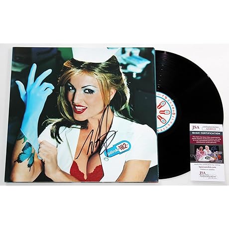 Mark Hoppus Signed Blink 182 Enema of the State Album LP Vinyl Record w/JSA COA