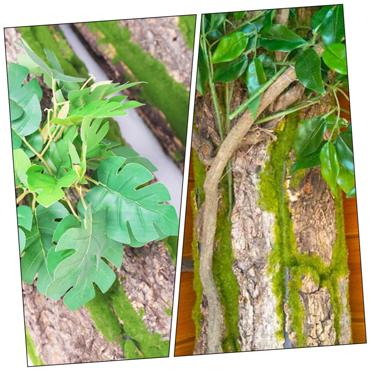 Corteza de Árbol Natural para Terrarios de Reptiles, Plataforma Segura para Trepar y Decoración de Hábitat Aspecto Real de Corteza para Lagartos