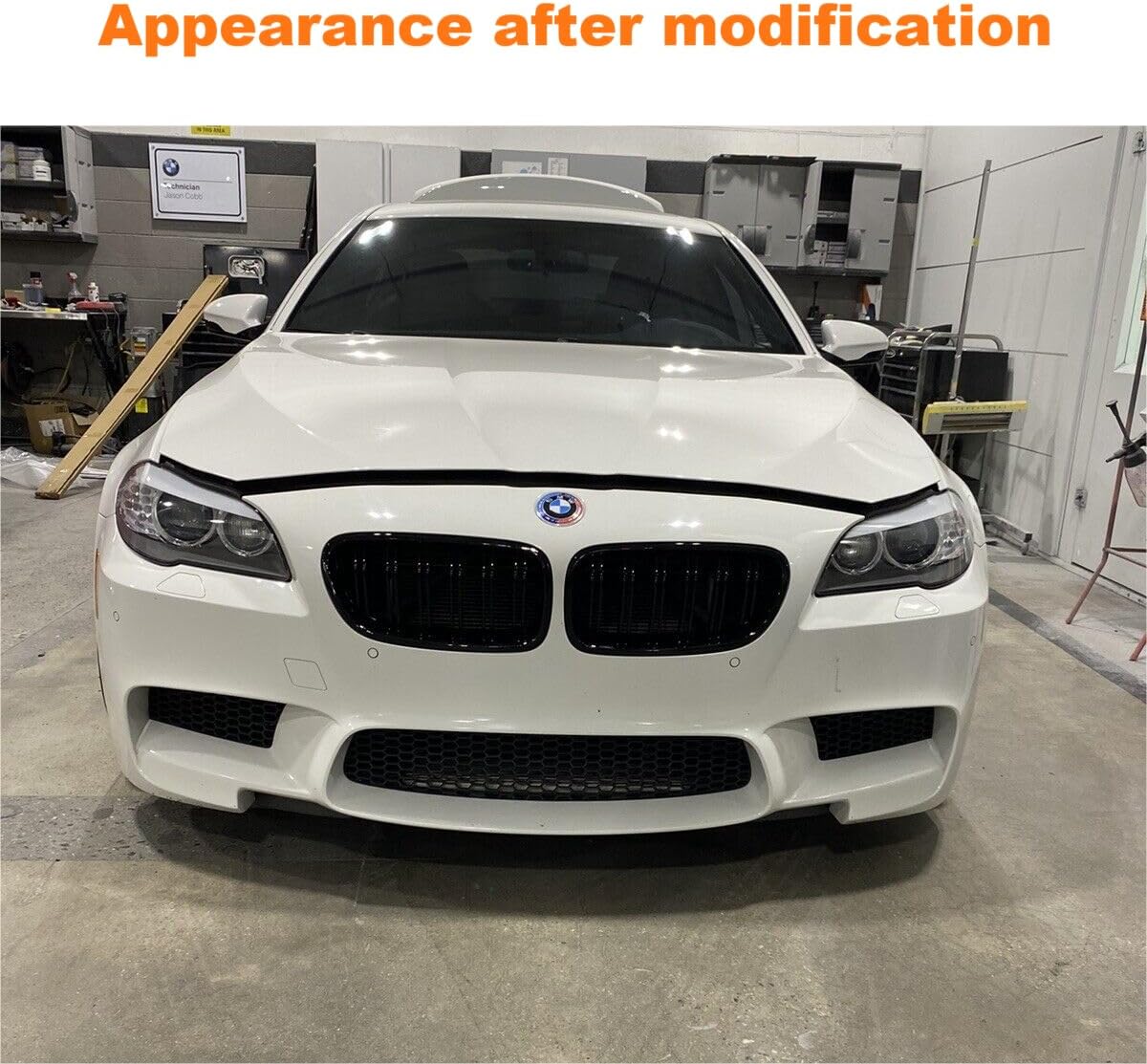 PENSUN Front Bumper Fit for 2011-2013 BMW F10 5 SERIES SEDAN With PDC Without FOG LIGHTS