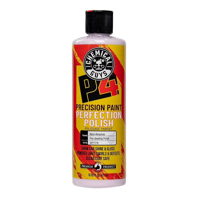 Chemical Guys P4 Precision Paint Perfection Polish para Polimento de Pintura Automotiva, 473 mL