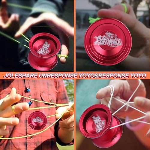 Miniatura 6 de JOLESHARE Yoyo profesional sin respuesta para profesionales y yoyos sensibles para niños principiantes, el paquete incluye rodamientos sensibles