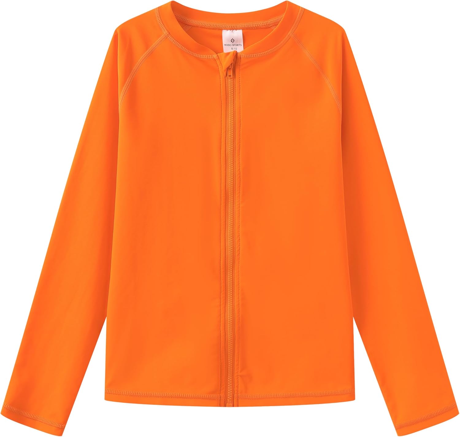 HODOSPORTS Boys UPF 50+ Rash Guard Swim Shirts with Zipper Long Sleeve Quick Dry UV Protection Sun T-Shirts