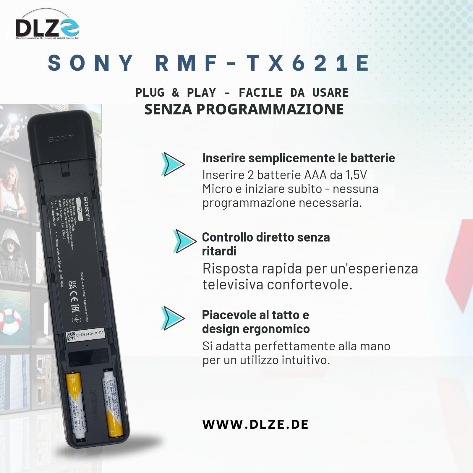 SONY telecomando originale RMF-TX621E, 100994912, VOICE