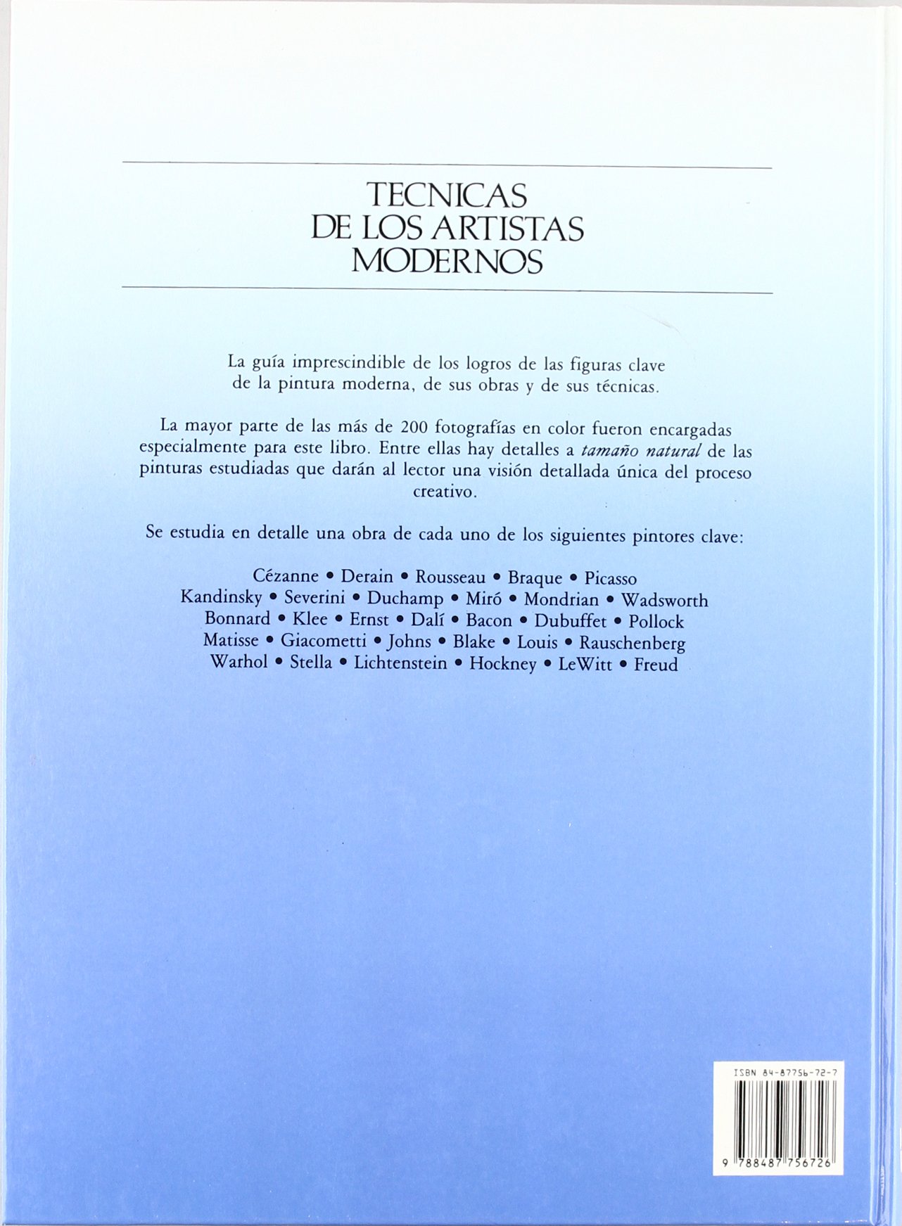 Técnicas de los artistas modernos: 33 (Artes, técnicas y métodos)