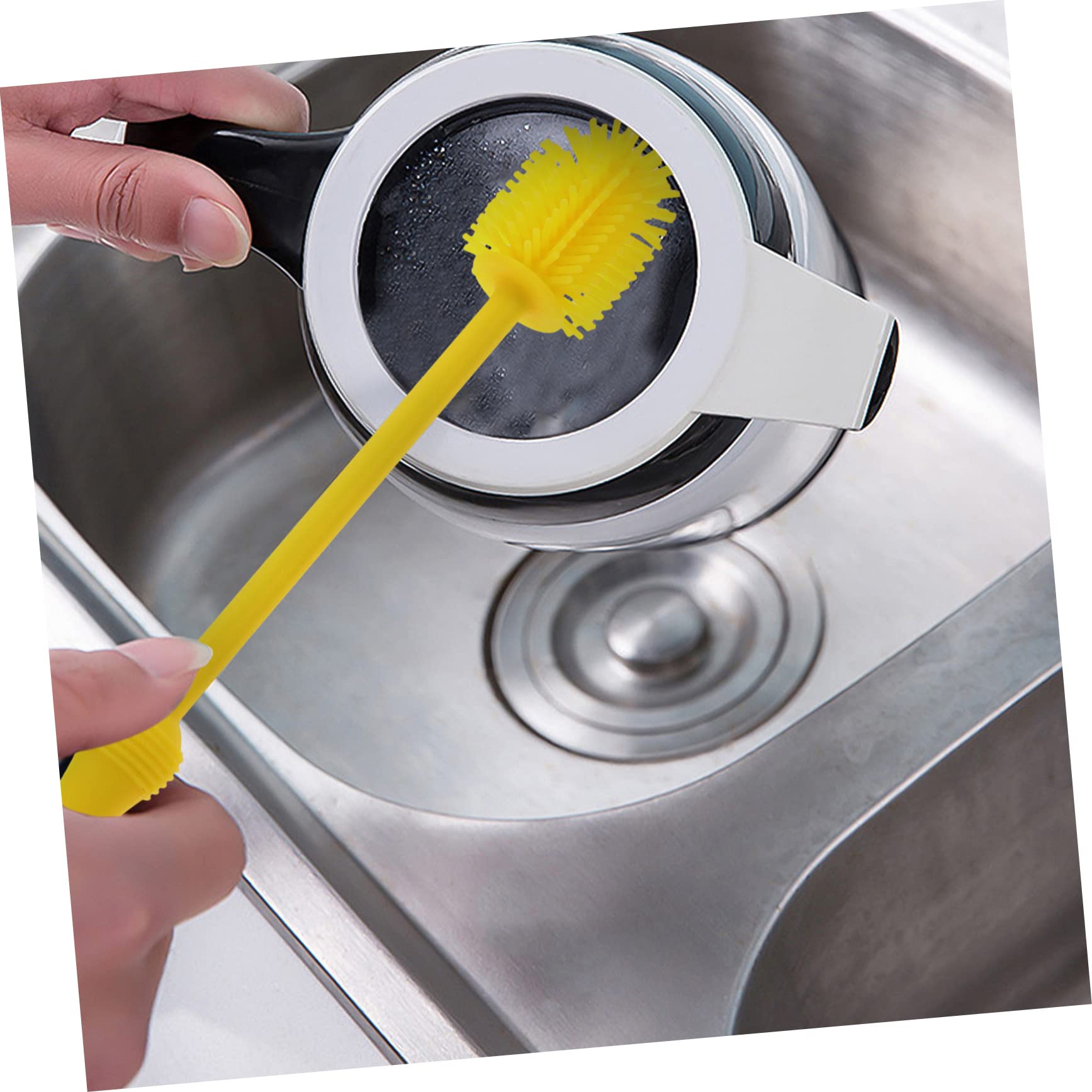 Abaodam 6pezzi Spazzole Silicone Per Bottiglie Spazzole Multifunzionali Per Borracce Bottiglie Per e Utensili Colori