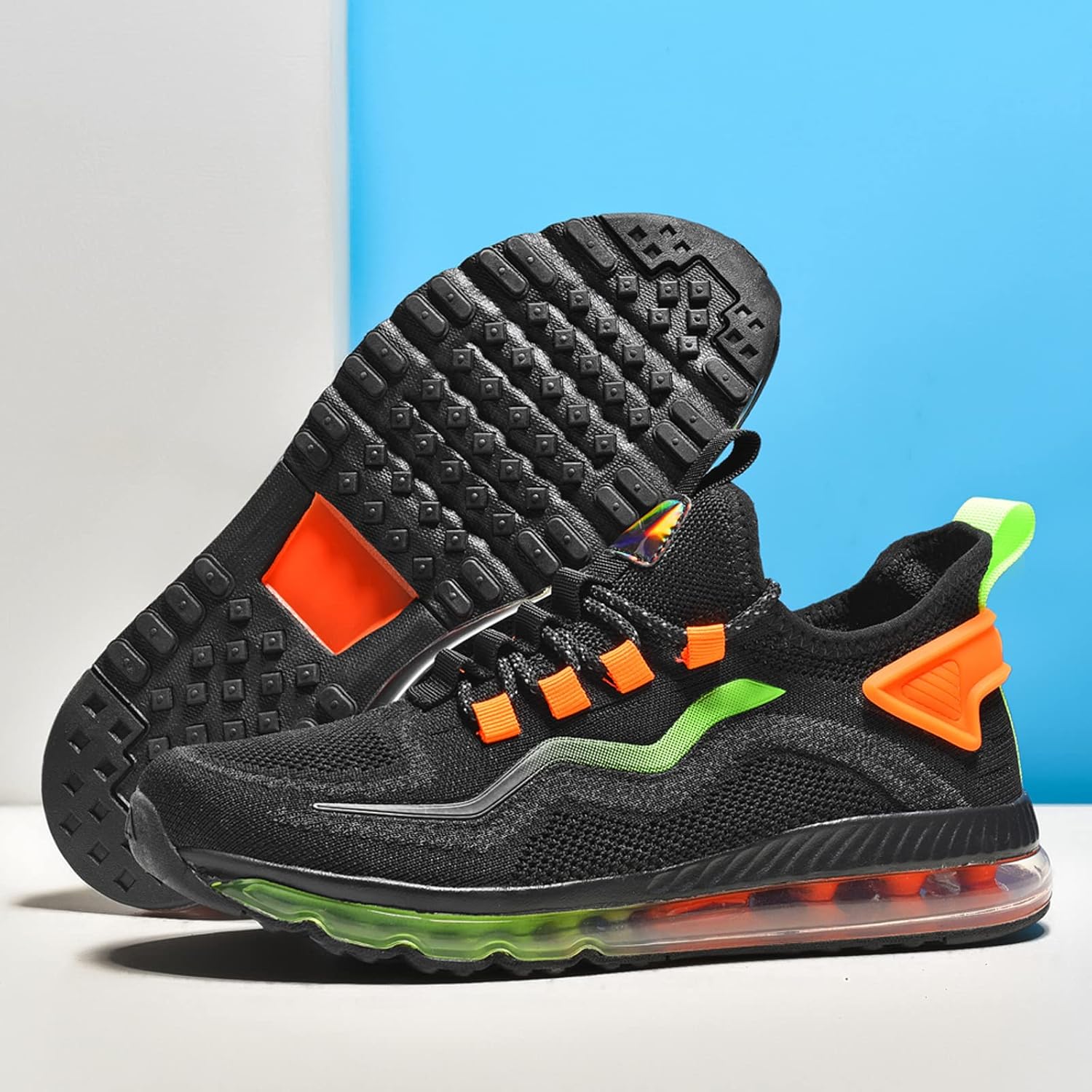 GSIGUL Men's Running Walking Shoes Air Cushion Fashion Sneaker Sport Gym Jogging Tennis Lightweight Shoes