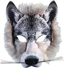 Rubie's Unisex Animal Face Mask, Wolf, One Size