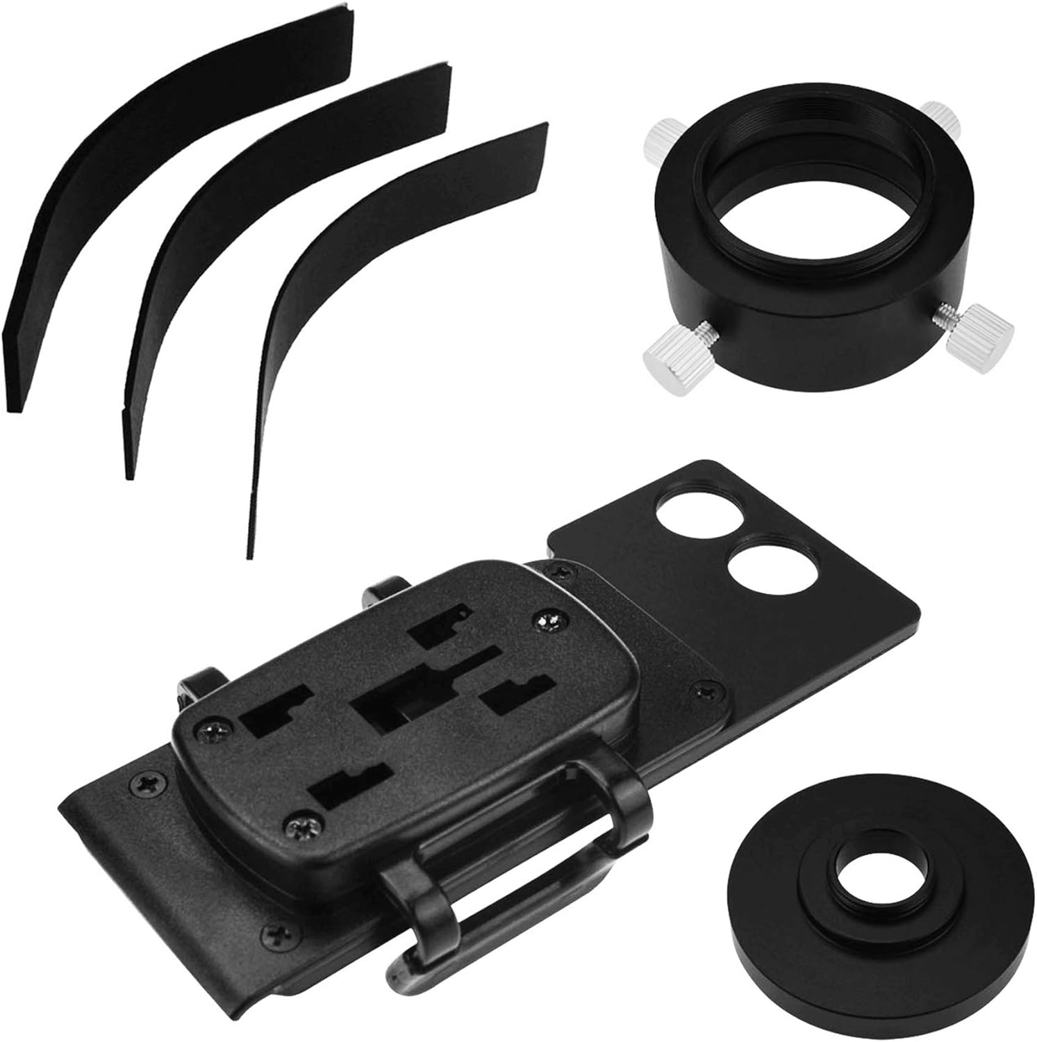 Astromania Smartphone iPhone Adapter with T2 Thread and Eyepiece Adapter 52-59mm - for Photography with telescopes and Spotting Scope or Binoculars