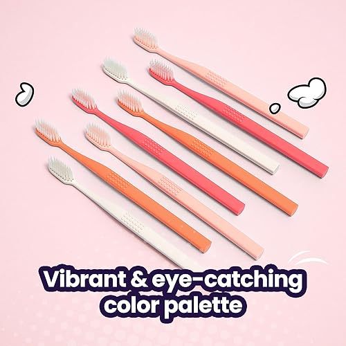 Miniatura 7 de SANGSI - Cepillo de dientes de cerdas en relieve, cepillos de dientes suaves para adultos, cuidado de dientes y encías sensibles, esenciales de