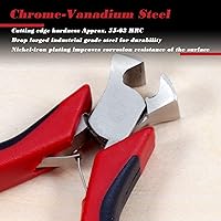 Vista 3 de SPEEDWOX Pinzas de extremo de 4 pulgadas – Mini alicates de corte de extremo con clavos de resorte y función de corte de alambre – Herramienta