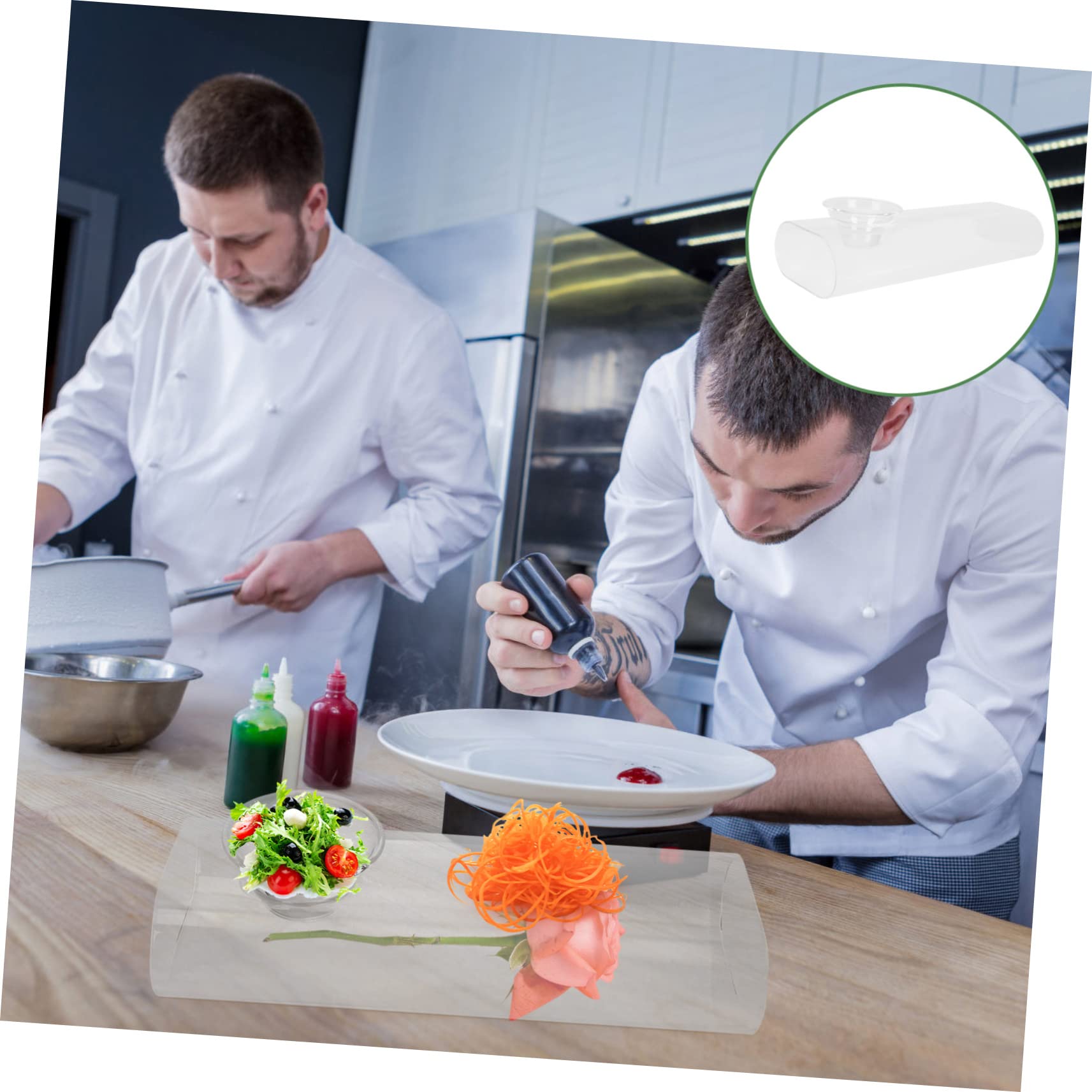 Veemoon Saladier Verre avec Récipient à Glace Carbonique pour Bar Et Desserts Individuels Bol Transparent Décoratif pour Fruits Et Salades