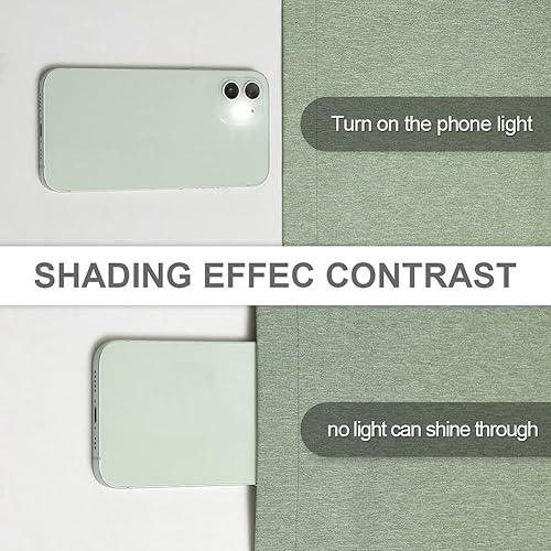 Miniatura 33 de LOYOLADY Cortinas opacas blancas puras de 72 pulgadas de largo, juego de 2 paneles de cortinas con aislamiento térmico para sala de estar, cortinas