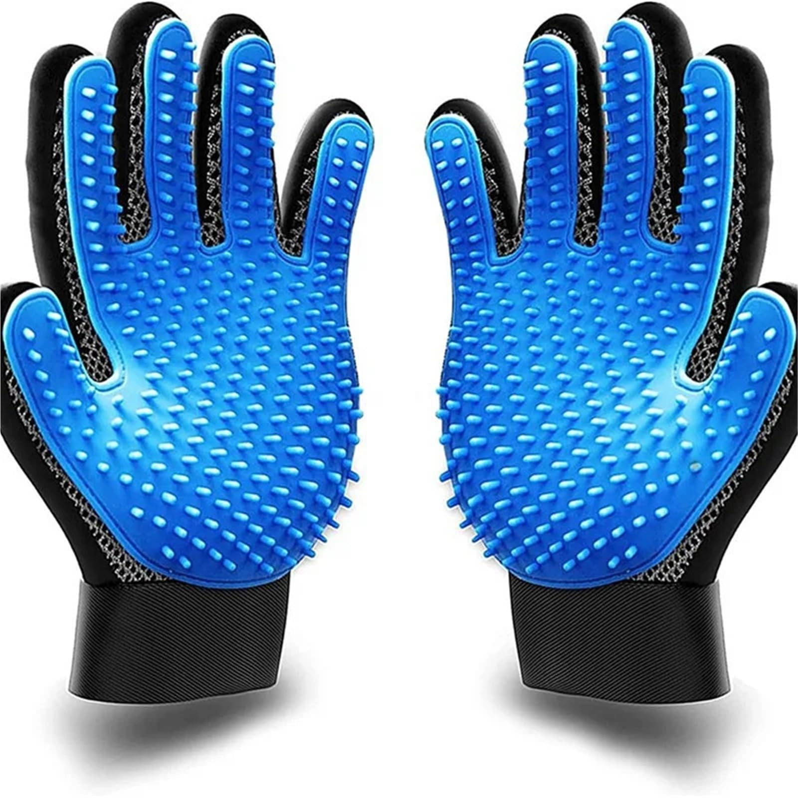 Gants de toilettage et de nettoyage en silicone pour animal domestique pour épilation, gants en caoutchouc (PKleft)