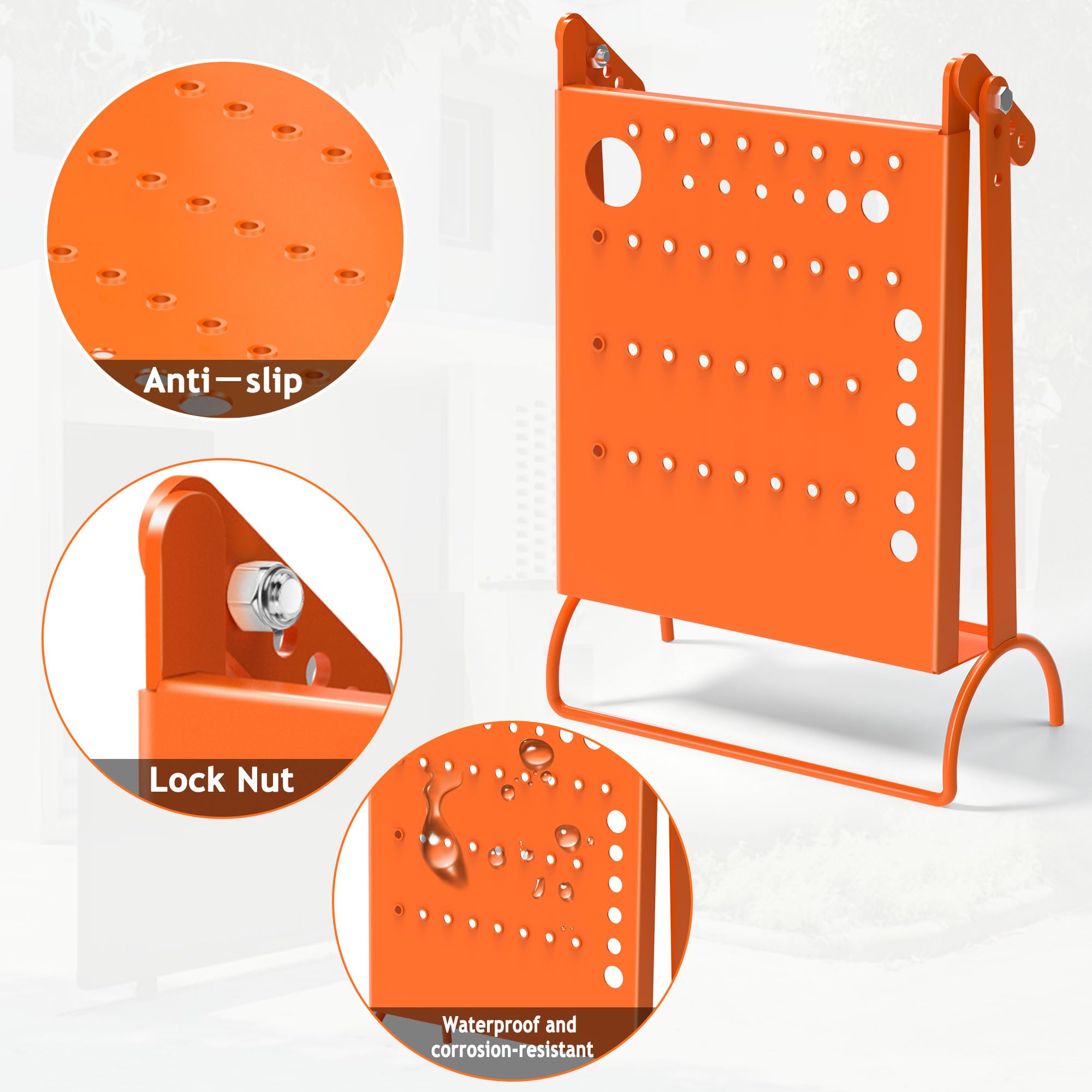Plataforma Para Escalera Antideslizante De Trabajo - Soporte Estable Hasta 180kg, Compatible Con Escaleras Multiusos