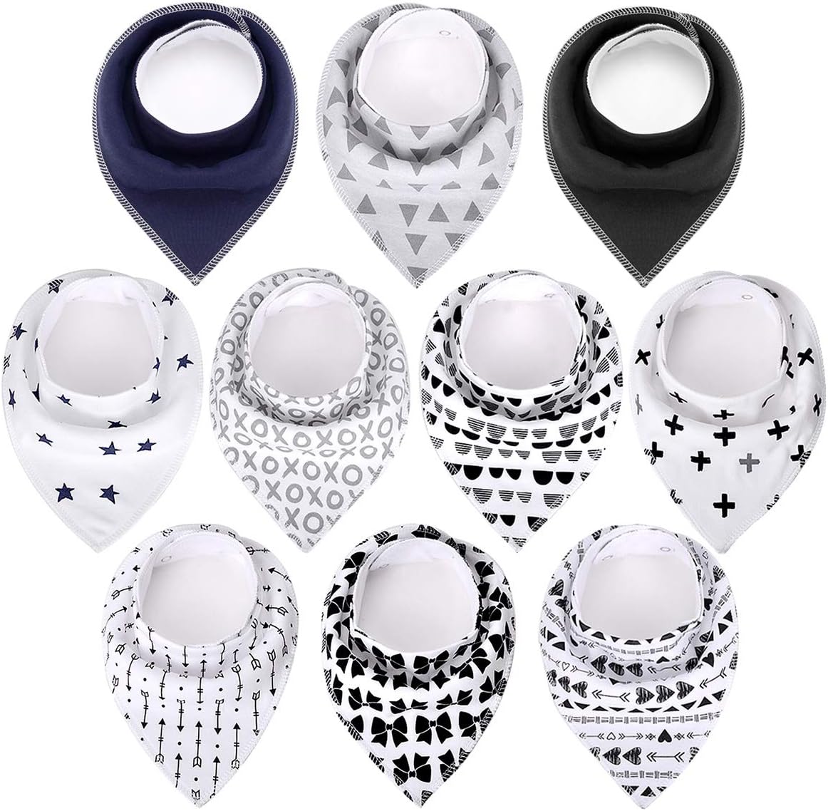 Triangle baby bandana bibs