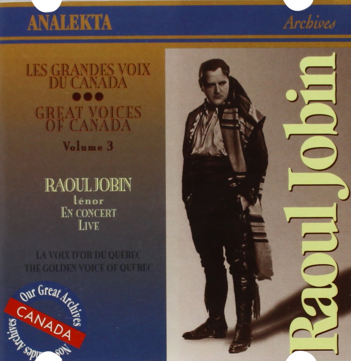 JOBIN;RAOUL - V1 GREAT VOICES OF CANADA [Audio CD] JOBIN;RAOUL