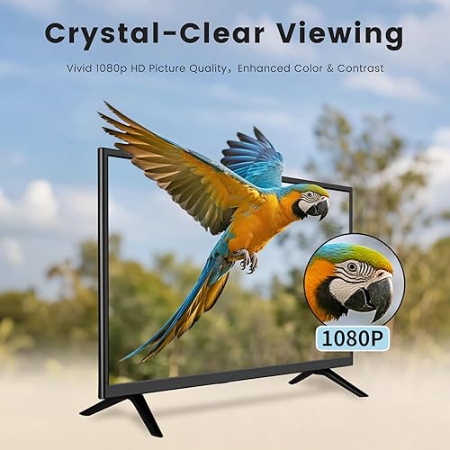Miniatura 4 de TV inteligente de 22 pulgadas, pantalla plana LED Full HD 1080p con TV ATSC, con HDMI USB integrado adecuado para cocina, habitación de niños,
