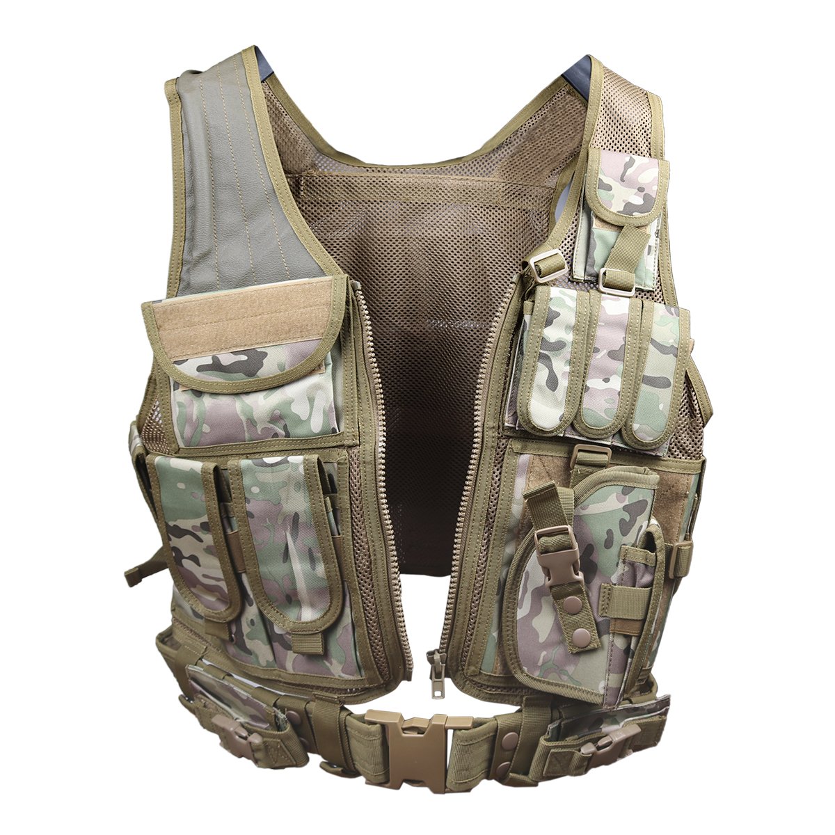 Goetland Gilet Tattico Softair in Poliestere 600D Maglia per Tattico Militare Gilet da Caccia per all' Aperto Campeggio Escursionismo S-XXL