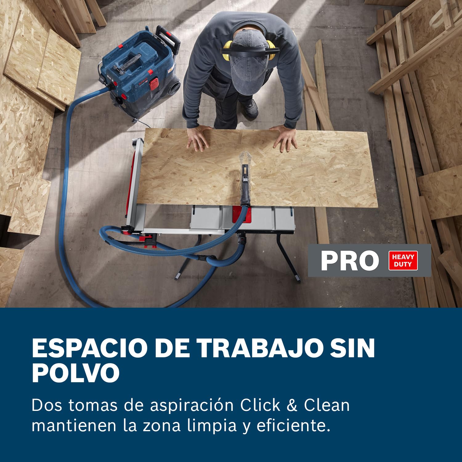 Bosch Professional Sierra de mesa con cable GTS 70-216 (motor de 1850 W, altura de corte de 70 mm, capacidad de corte transversal de 635 mm)