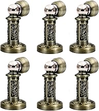 Tope de puerta magnético, Tope de puerta magnético resistente, Soporte de puerta montado en la pared/piso, Tope de puerta magnético con tornillos de montaje,Rojo (Color : Green)