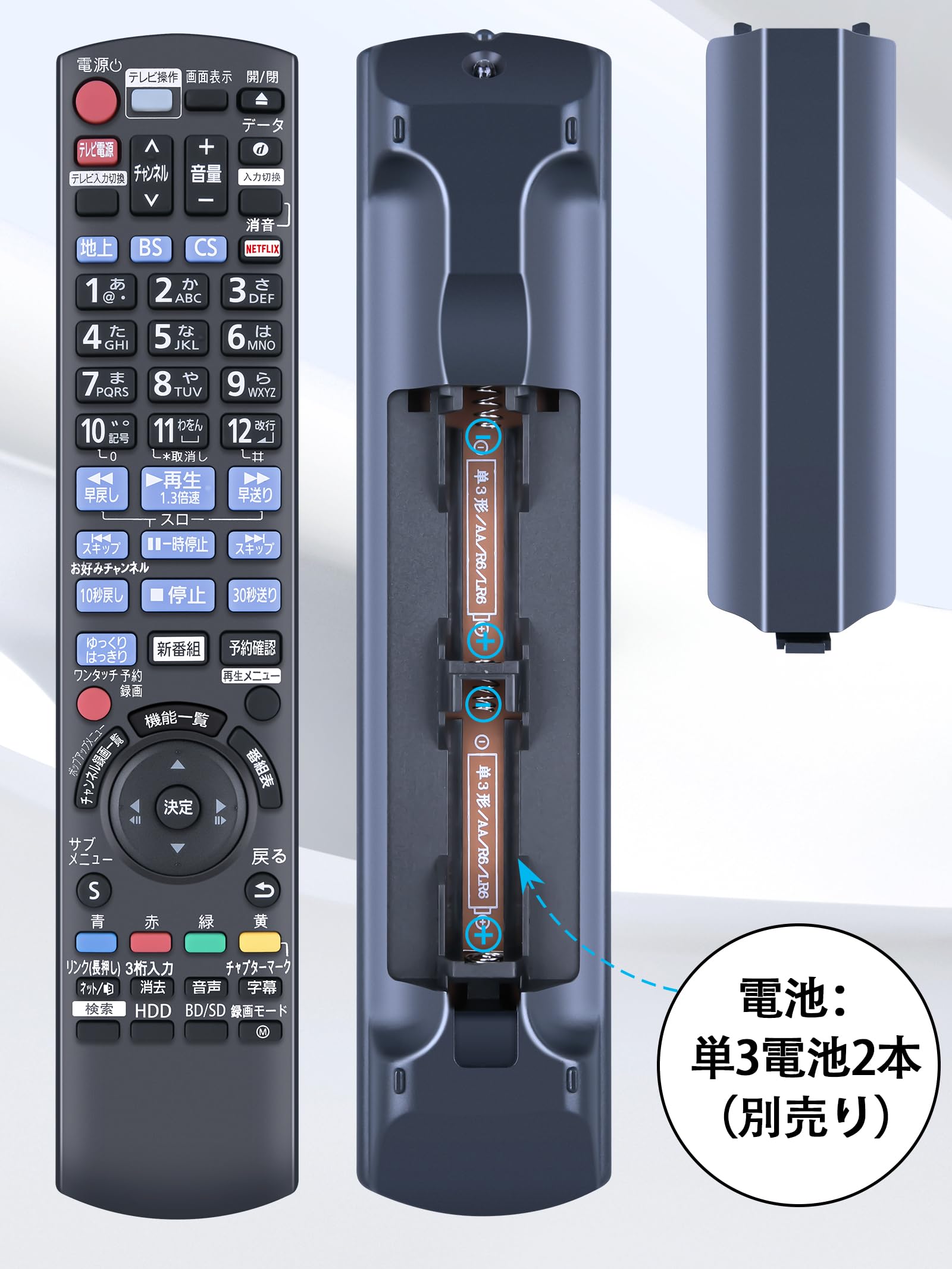 Amazon | ブルーレイレコーダーリモコン N2QAYB001142 パナソニック BD