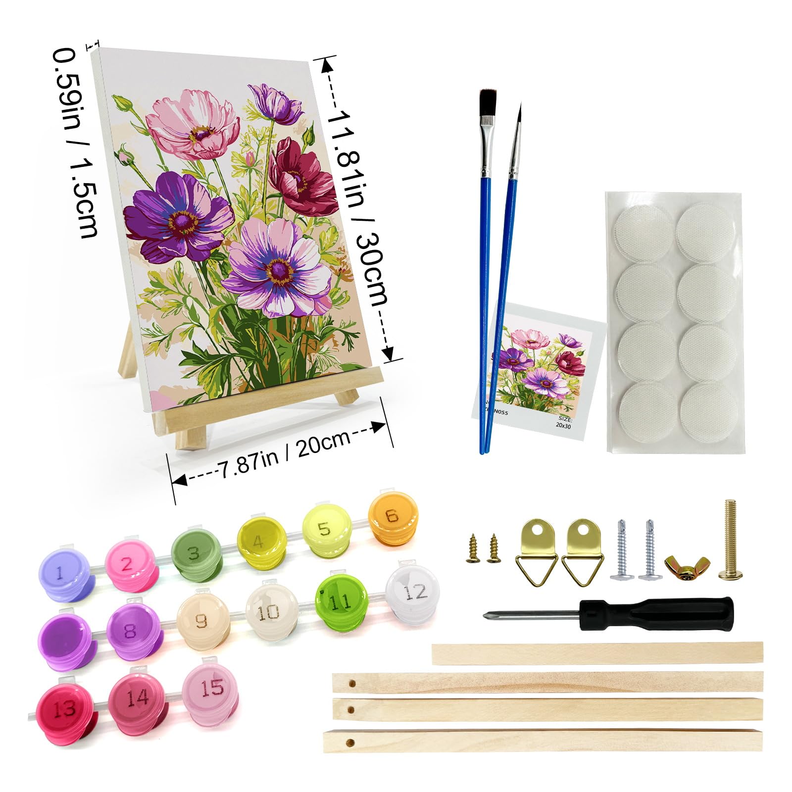 Amazon.com: JOOZ Paint by Numbers Kit for Adults with Frame